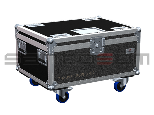 Santosom Moving Head Flight case, 6x Chauvet Legend 412 + Access.