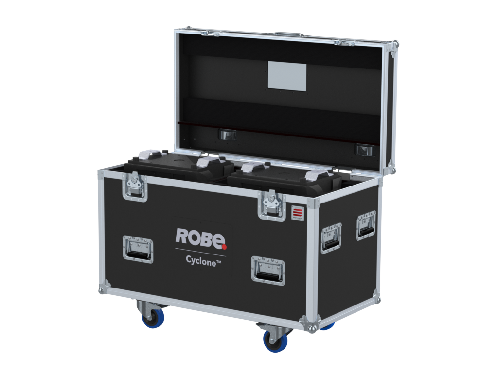Santosom Moving Head Flight Case PRO, 2x Robe CYCLONE