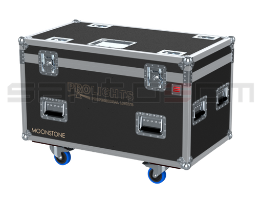 Santosom Moving Head Flight case PRO, 4x Prolights Moonstone + Access.