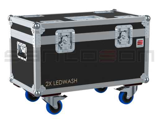 Santosom Moving Head Flight Case PRO, 2x Leding Led Wash 6000MC