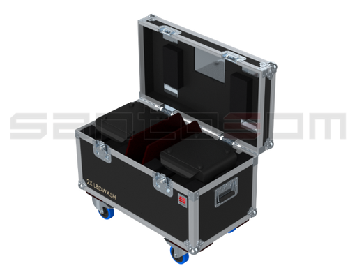 Santosom Moving Head Flight Case PRO, 2x Leding Led Wash 6000MC