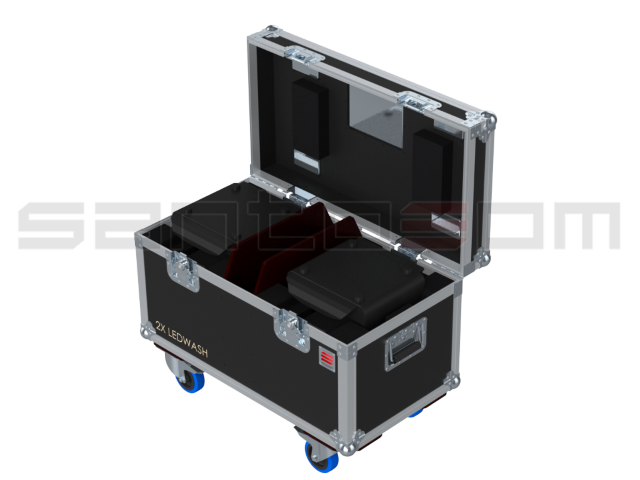 Santosom Moving Head Flight Case PRO, 2x Leding Led Wash 6000MC