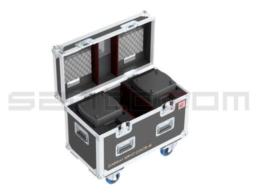 Santosom Moving Head Flight Case, 2xStarway Servo Color 4K