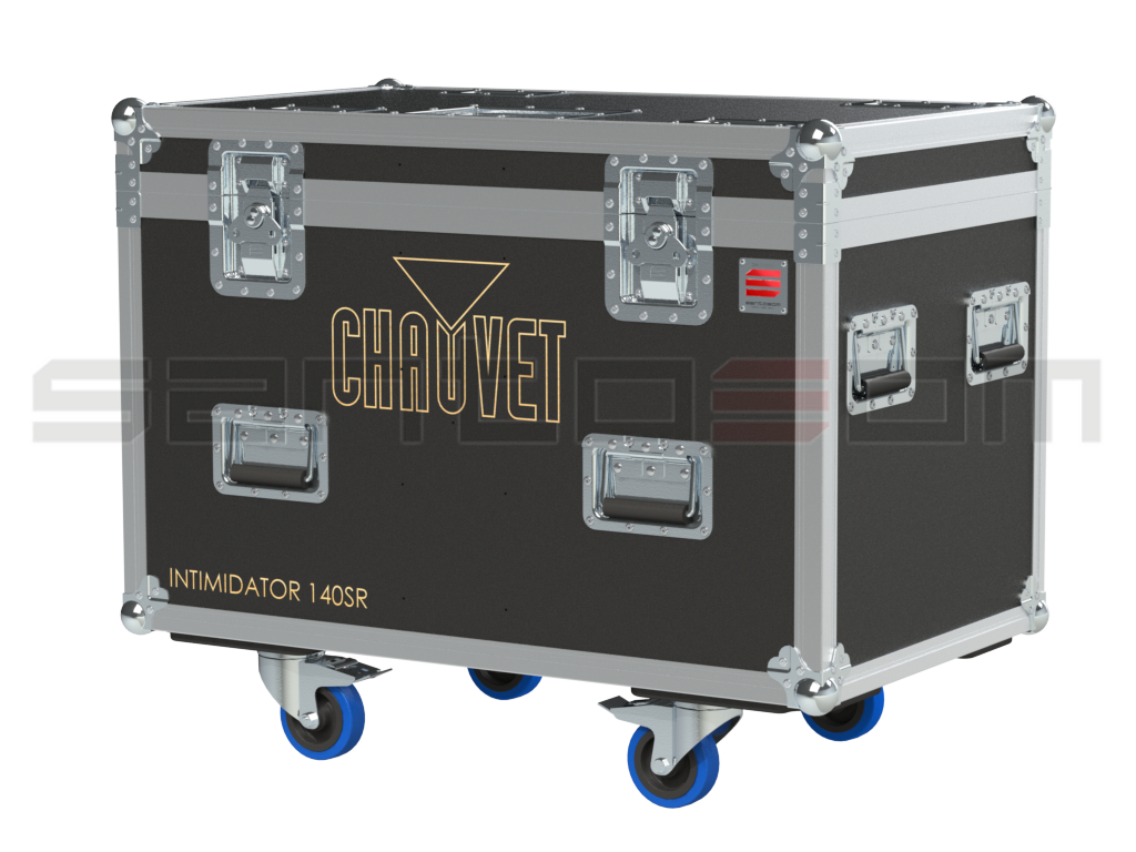 SANTOSOM Moving Head Flight case PRO, 4x Chauvet DJ Intimidator Hybrid 140SR
