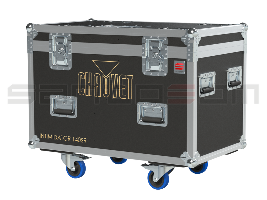 SANTOSOM Moving Head Flight case PRO, 4x Chauvet DJ Intimidator Hybrid 140SR