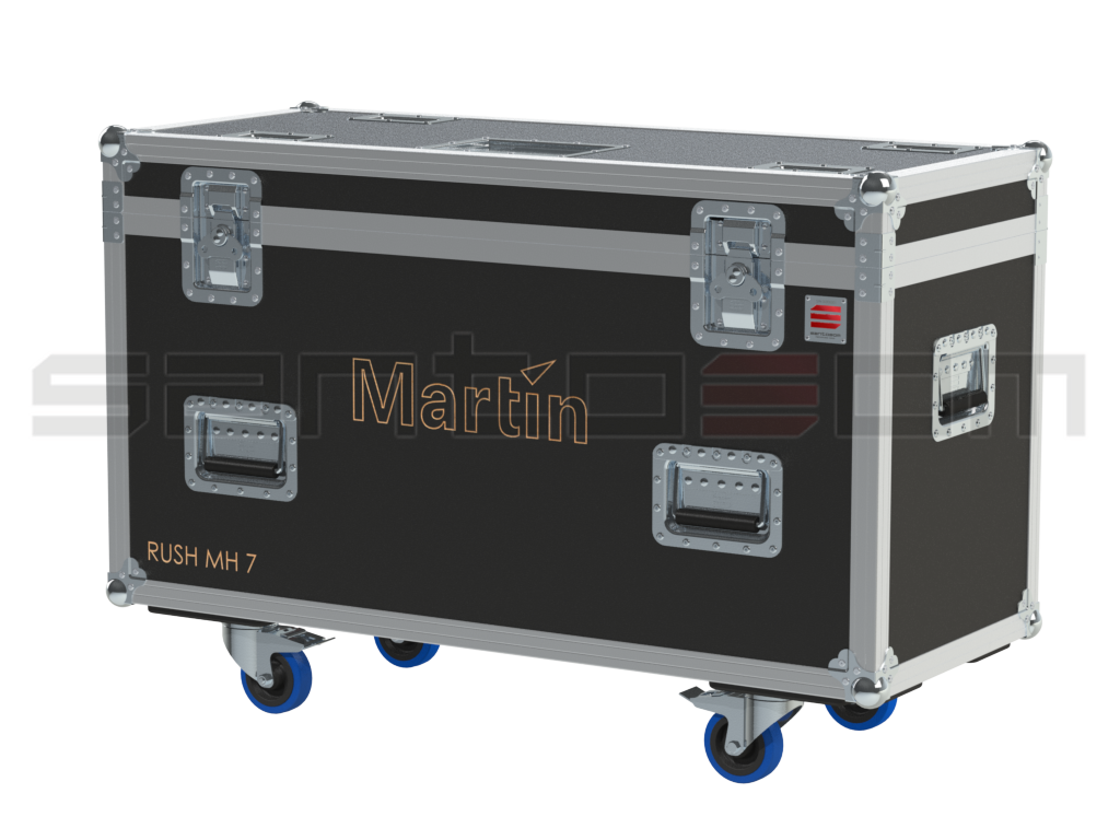 Santosom Moving Head Flight Case PRO, 2x Martin Rush MH7 Hybrid