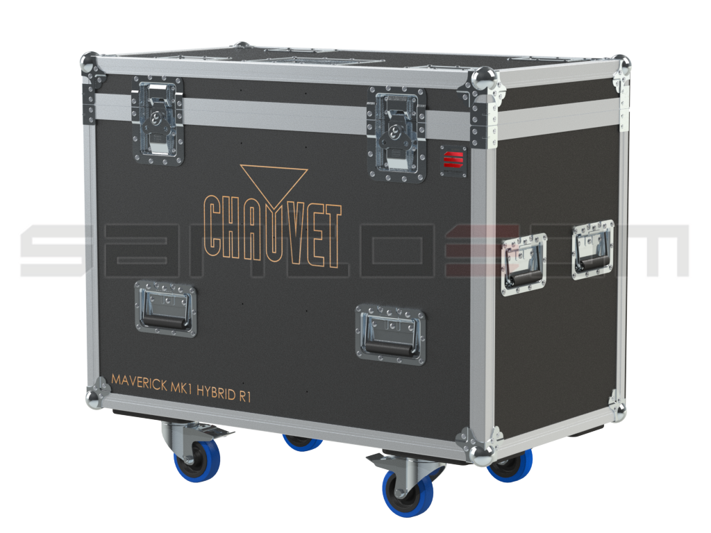 Santosom Moving Head Flight Case PRO, 2x Chauvet Maverick MK1 Hybrid R1