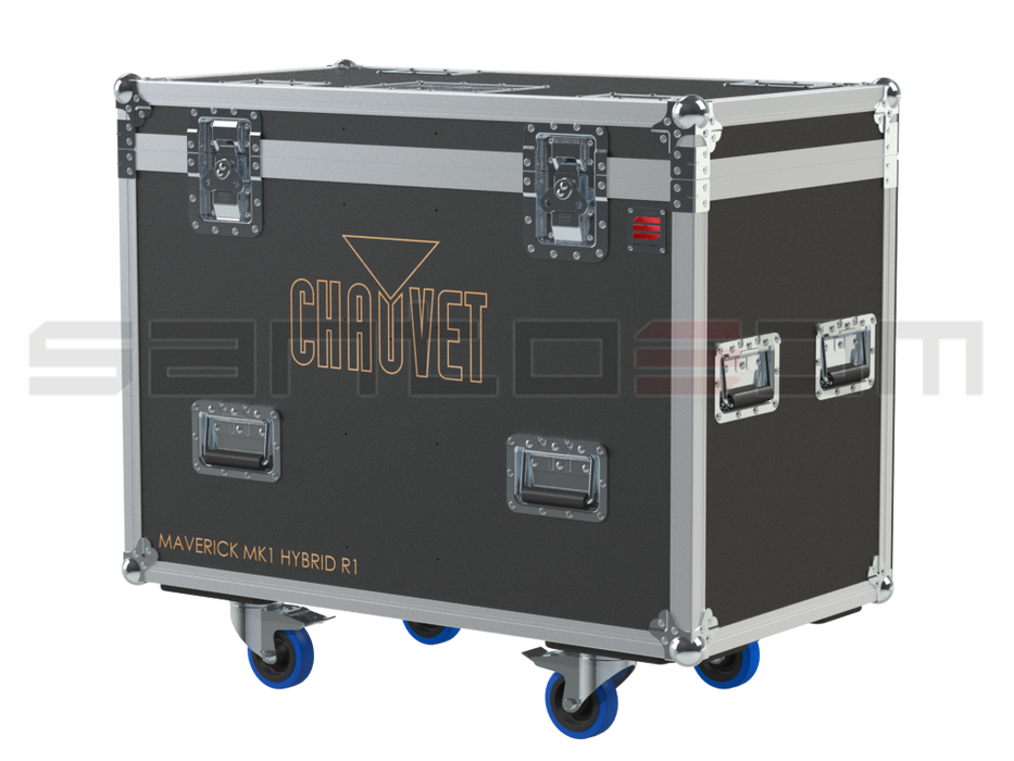 Santosom Moving Head Flight Case PRO, 2x Chauvet Maverick MK1 Hybrid R1