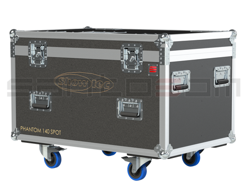 Santosom Moving Head Flight Case, 4x Showtec Phantom 140 Spot+Access.