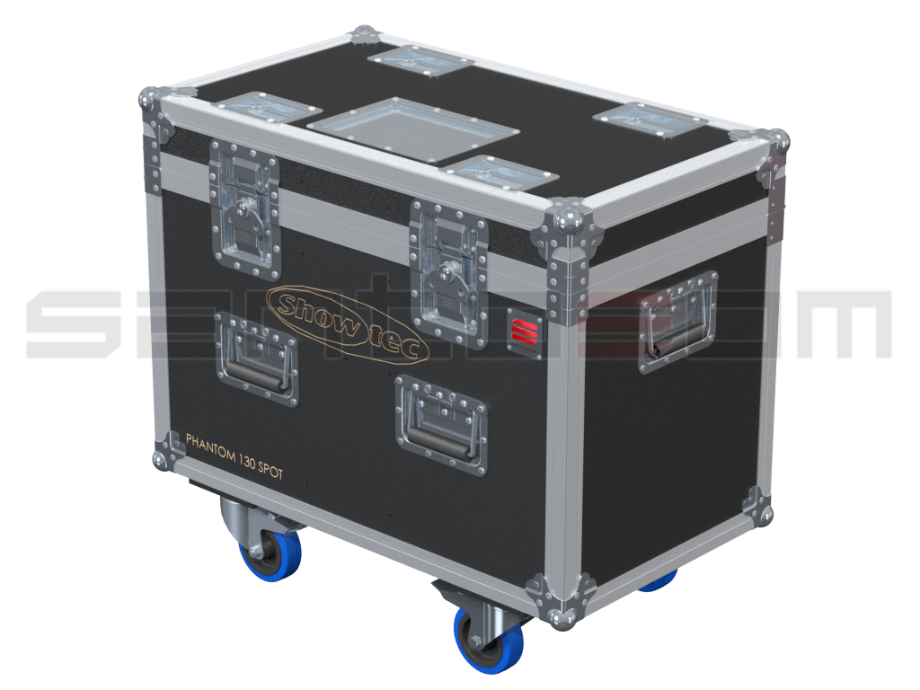 Santosom Moving Head Flight Case PRO, 2x Showtec phantom130 Spot 2017