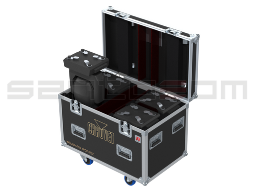 Santosom Moving Head Flight case PRO, 4x Chauvet Intimidator Spot 375Z IRC