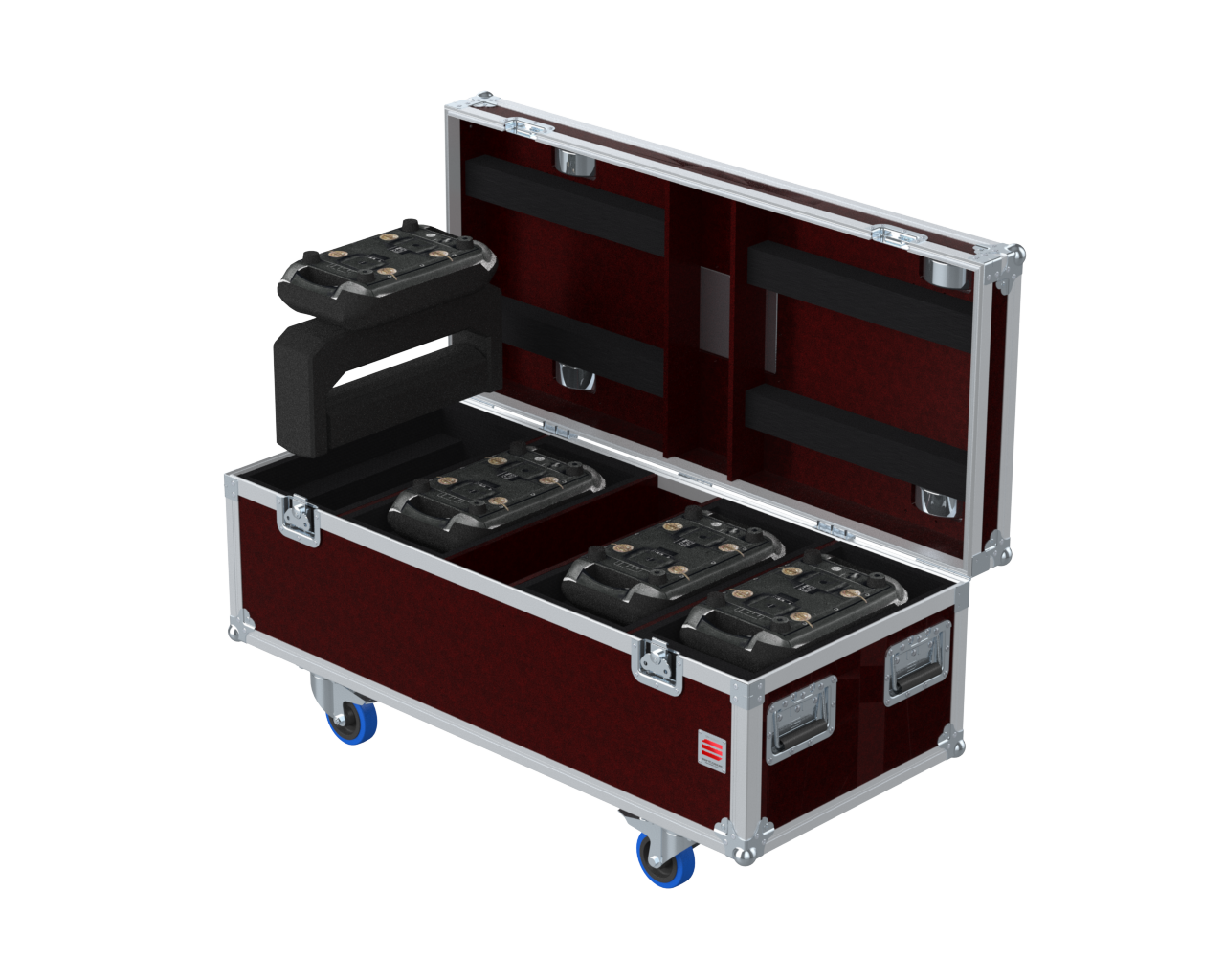Santosom Flight case ECO, 4x Eurolite Led TMH-X Bar 5