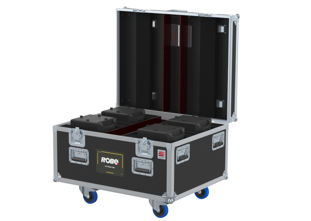 Santosom Moving Head Flight case PRO, 4x Robe Led Wash 300+