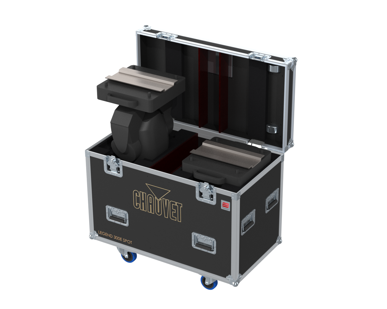 Santosom Moving Head Flight case PRO, 2x Chauvet Legend 300E Spot