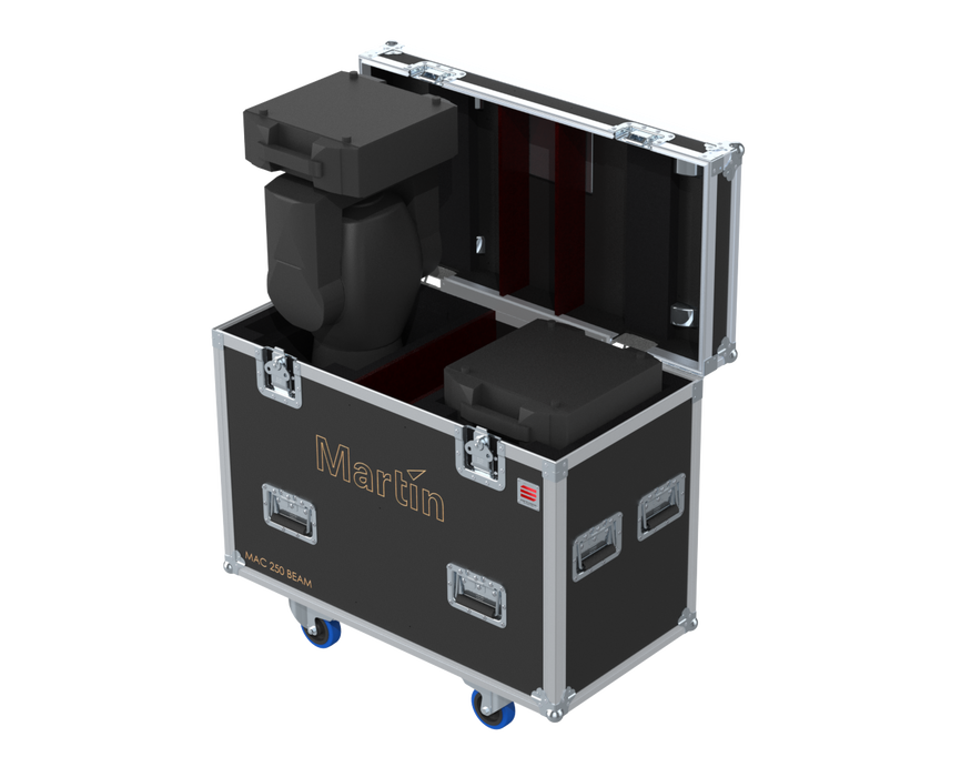 Santosom Moving Head Flight case PRO, 2x Martin Mac 250 Beam