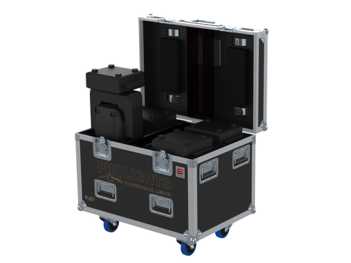 Santosom Moving Head Flight case PRO, 4x ProLights Ruby