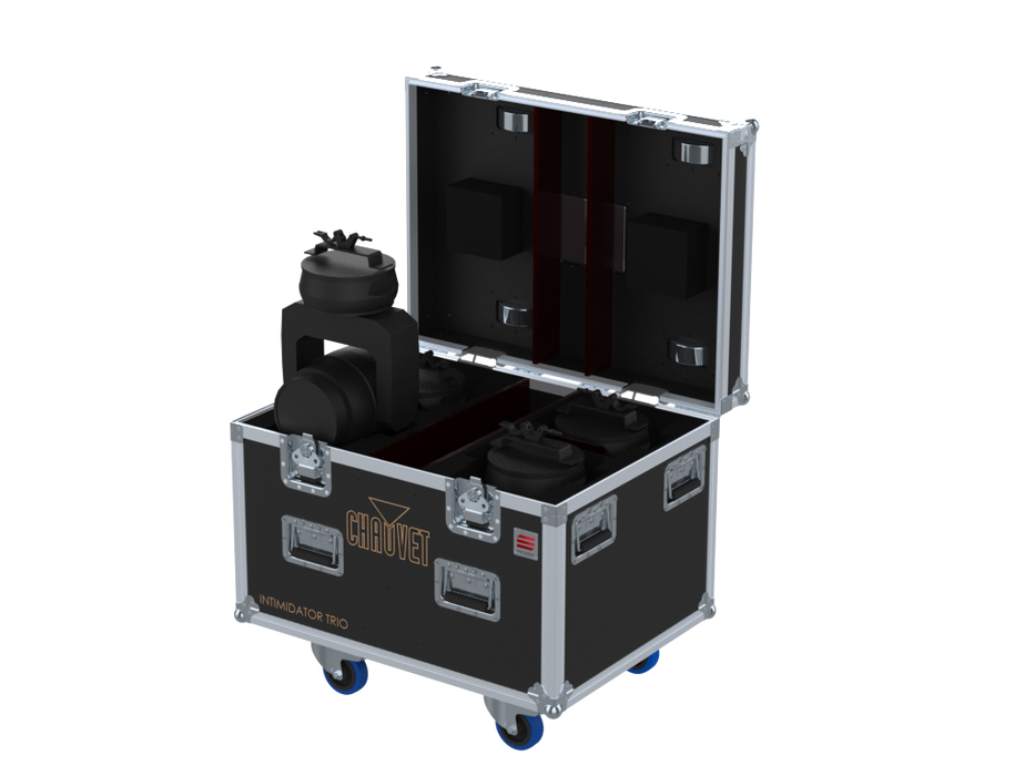 Santosom Moving Head Flight case PRO, 4x Chauvet Intimidator Trio
