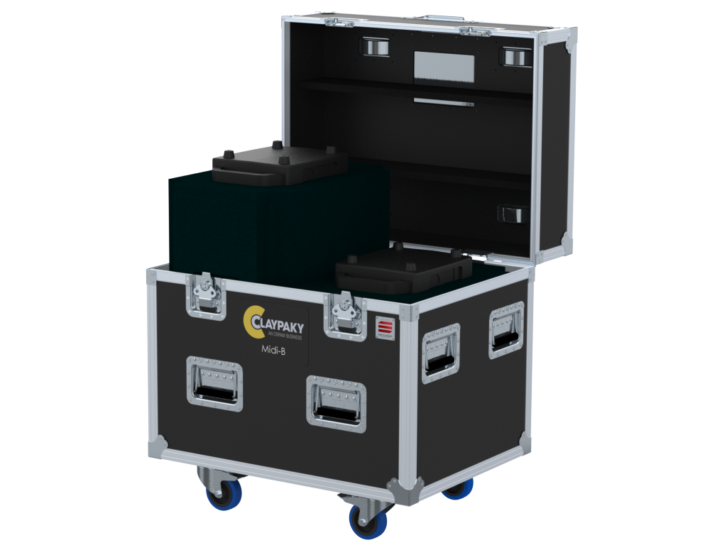 Santosom Moving Head Flight case PRO, 2x Clay Paky Midi-B