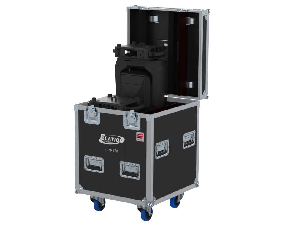 Santosom Moving Head Flight case PRO, 2x Elation Fuze SFX