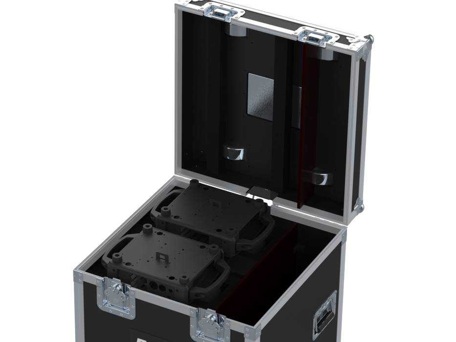 Santosom Moving Head Flight case PRO, 2x Elation Fuze SFX