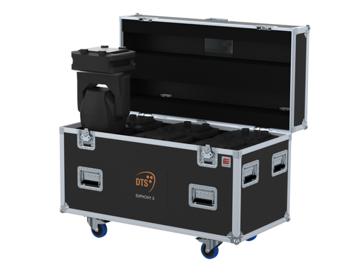 Santosom Moving Head Flight case PRO, 6x DTS EUPHONY 3 (Clamps On)