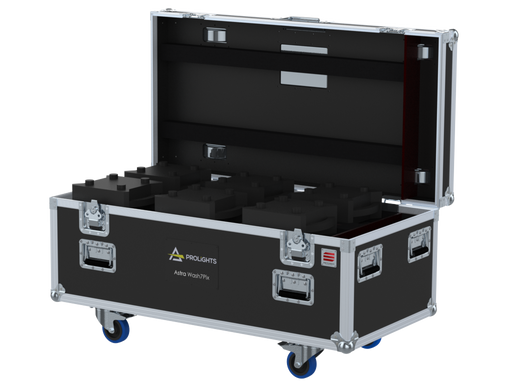 SANTOSOM Moving Head Flight case PRO, 6x Prolights Astra Wash7Pix