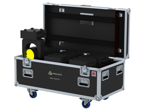 SANTOSOM Moving Head Flight case PRO, 6x Prolights Astra Wash7Pix