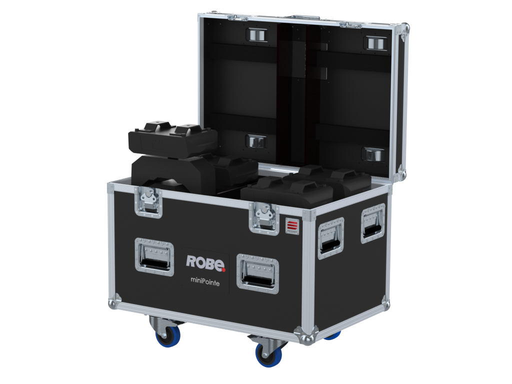 Santosom Moving Head Flight case PRO, 4x Robe miniPointe