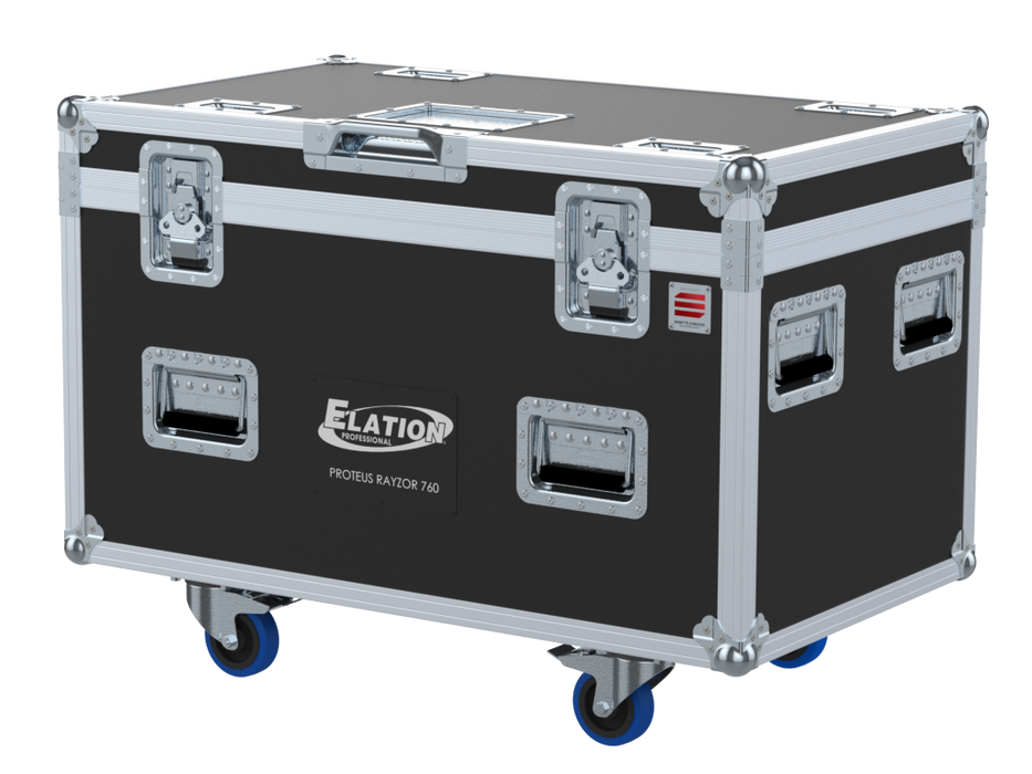 Santosom Moving Head Flight case PRO, 4x Elation Proteus Rayzor 760 + Access.