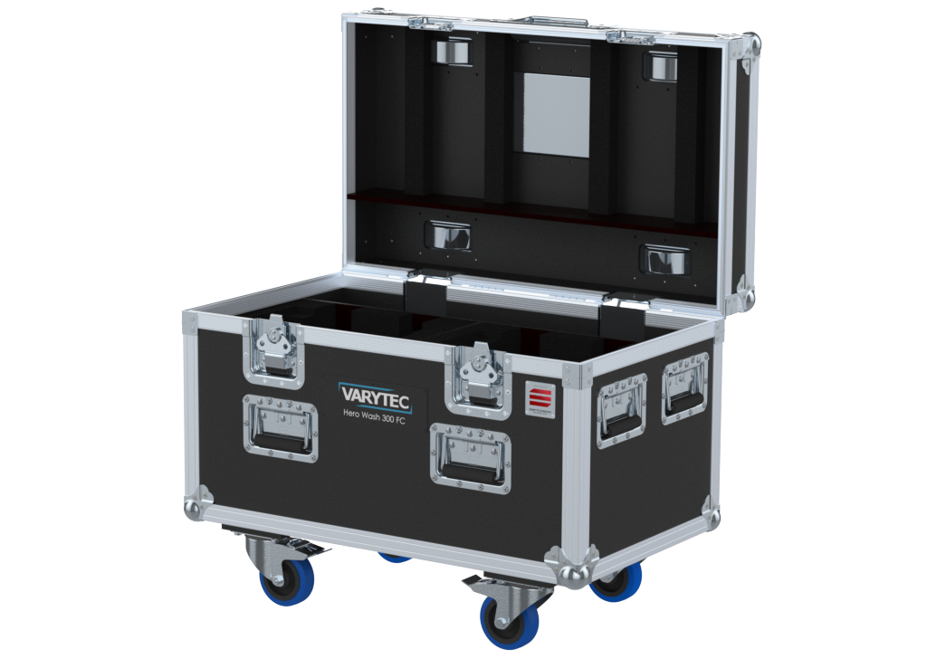 Santosom Moving Head Flight case PRO, 2x Varytec Hero Wash 300 FC