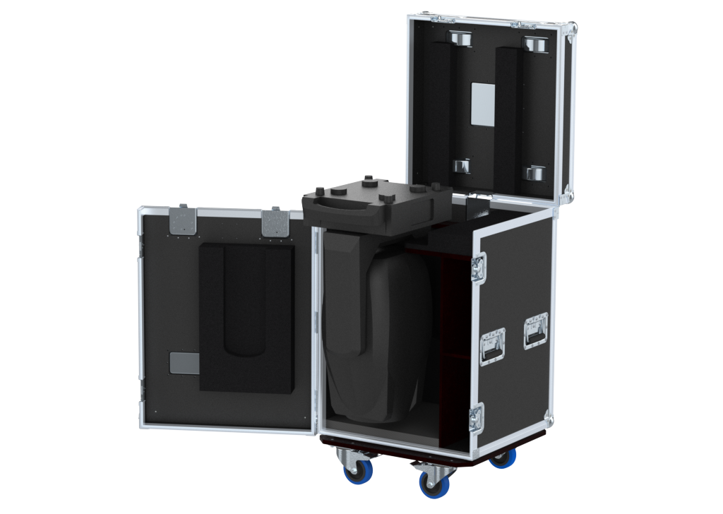 Santosom Moving Head Flight case PRO, 1x ETC SolaFrame Studio