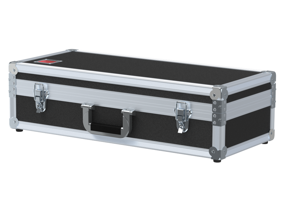 Santosom MICROPHONE Flight case, 2x Shure Gooseneck MX418/A412B (Desktop Base)