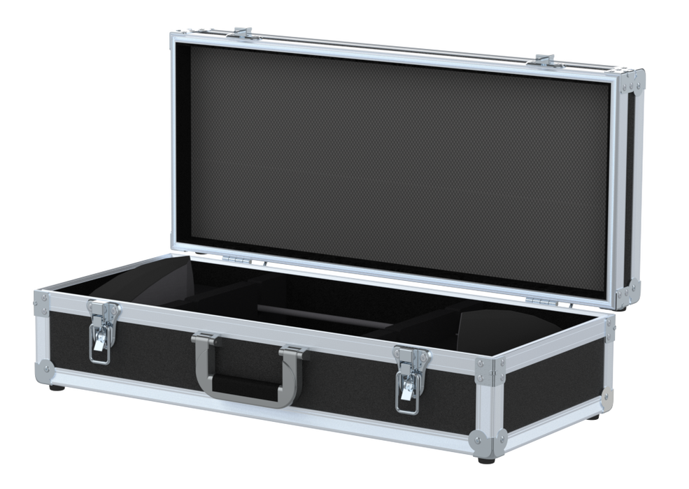 Santosom MICROPHONE Flight case, 2x Shure Gooseneck MX418/A412B (Desktop Base)