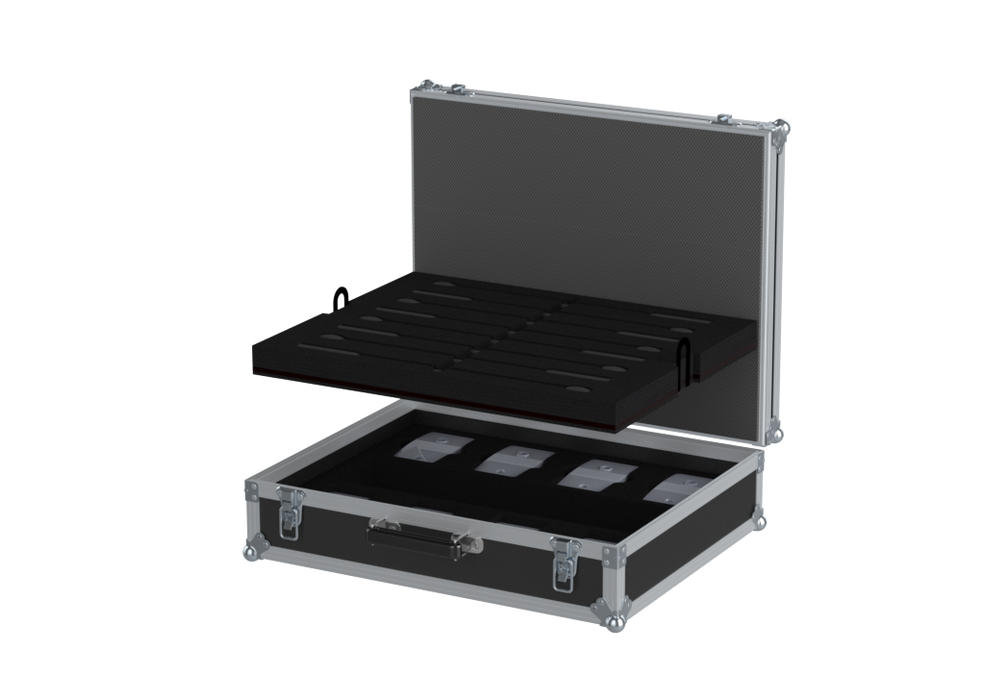 Santosom MICROPHONE Flight case, 8x Shure MX418 + ULXD8 (unmounted parts)