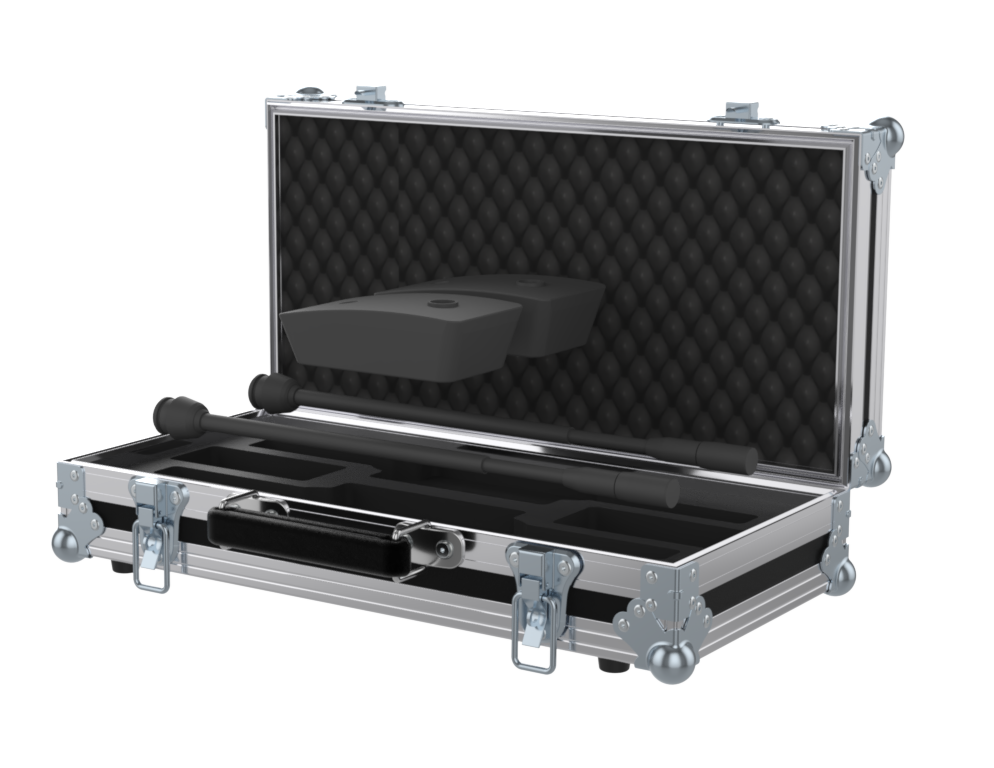 SANTOSOM MICROPHONE Hand Case 2x Shure MX415 + ULXD8