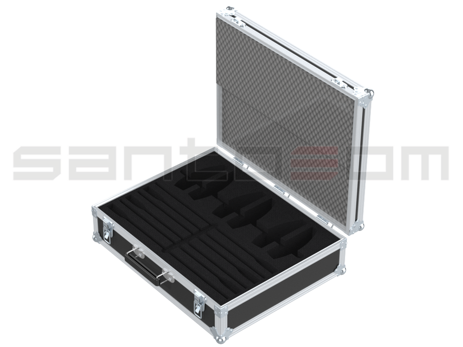 Santosom Microfone  Flight Case, 6x Sennheiser MZH3042 + ME36 + MAT133