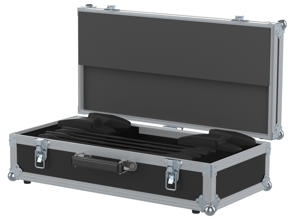 SANTOSOM MICROPHONE Flight case, Sennheiser 4x Sennheiser MAT133 + 4x MEG 14-40