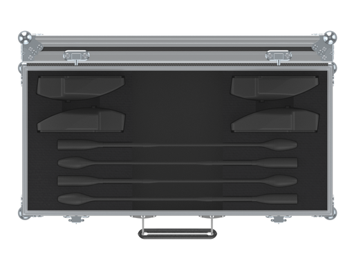 SANTOSOM MICROPHONE Flight case, Sennheiser 4x Sennheiser MAT133 + 4x MEG 14-40