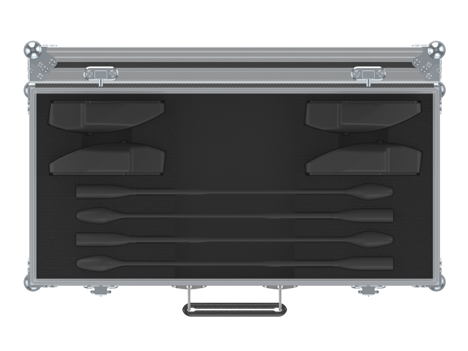 SANTOSOM MICROPHONE Flight case, Sennheiser 4x Sennheiser MAT133 + 4x MEG 14-40