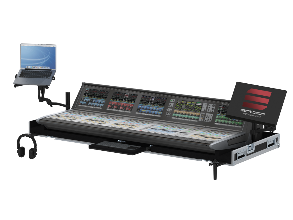 Santosom MIXER Flight case PRO-32, Soundcraft Vi7000 (w/ 2 swivel arms)