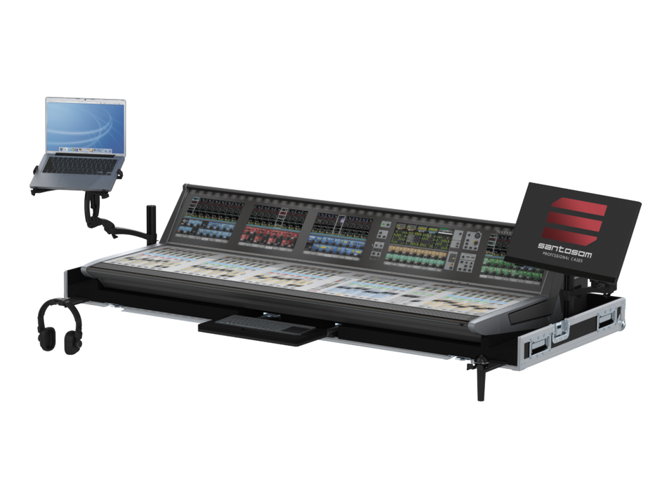 Santosom MIXER Flight case PRO-32, Soundcraft Vi7000 (w/ 2 swivel arms)