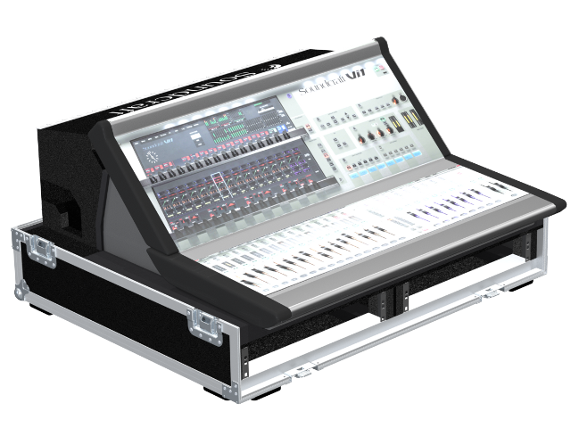 Santosom Mixer Flight case PRO-3R, Soundcraft Vi1 + 19"/2