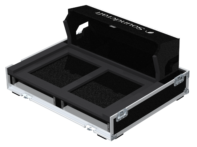 Santosom Mixer Flight case PRO-3R, Soundcraft Vi1 + 19"/2