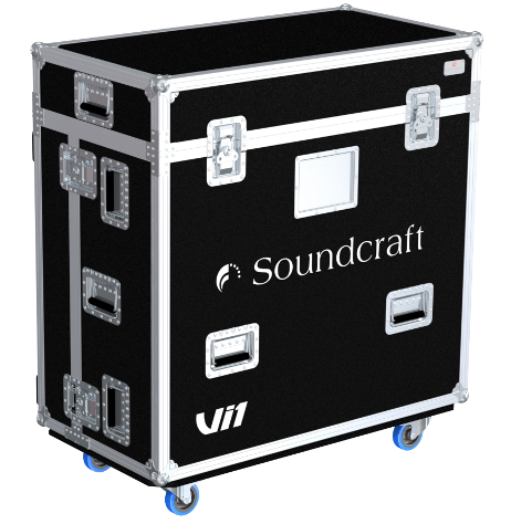 Santosom Mixer Flight case PRO-3R, Soundcraft Vi1 + 19"/2