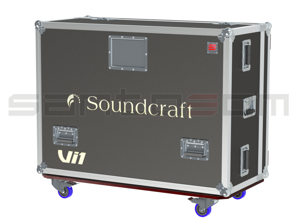 Santosom Mixer Flight case STD, Soundcraft Vi1