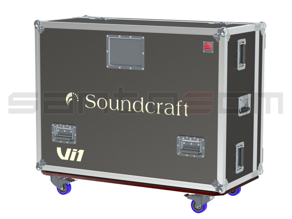 Santosom Mixer Flight case STD, Soundcraft Vi1