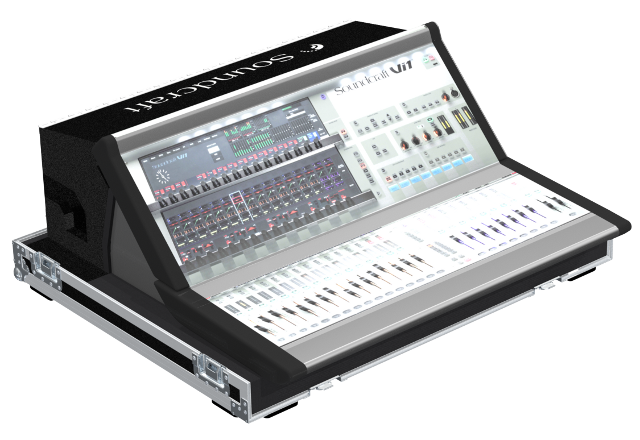 Santosom Mixer Flight case PRO-3, Soundcraft Vi1