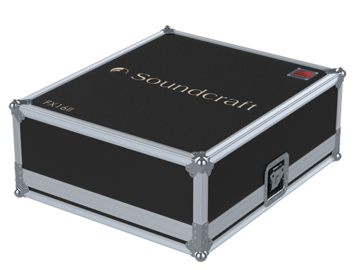 Santosom Mixer Flight case, Soundcraft FX16ii