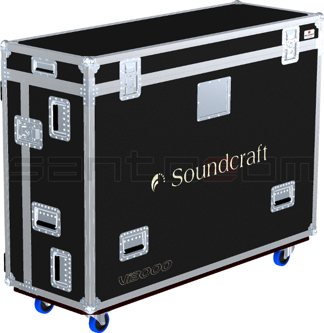 Santosom Mixer Flight case PRO-3R, Soundcraft Vi3000 + 19"/2U