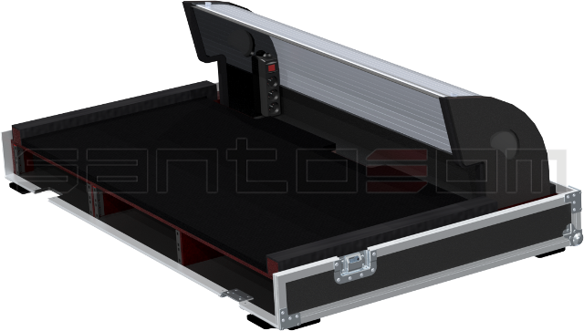 Santosom Mixer Flight case PRO-3R, Soundcraft Vi3000 + 19"/2U